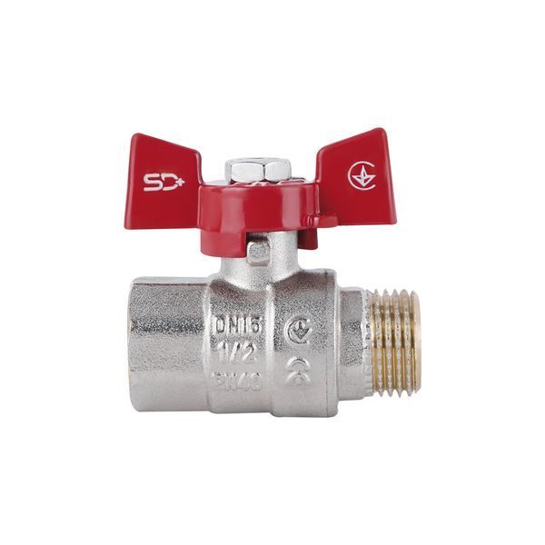 Кран шаровой Thermo Alliance Standart 1/2" ВН для воды (бабочка) SD607NW15PN40 SD00021332 фото