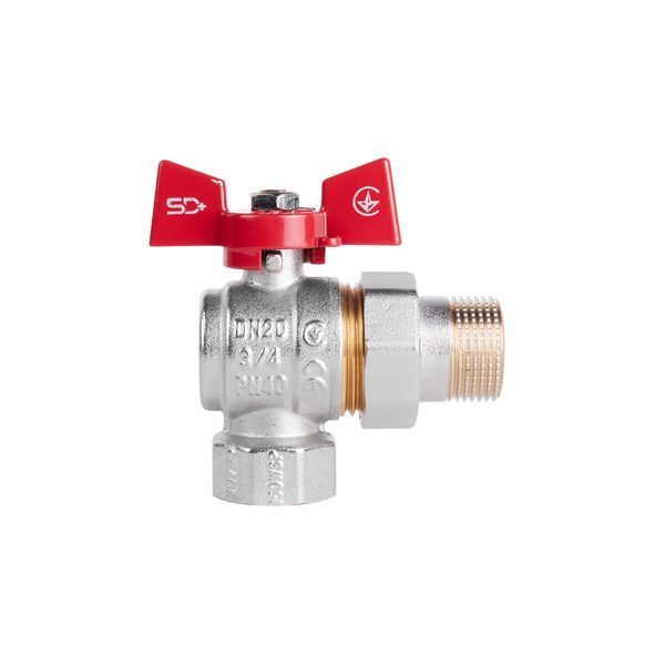 Кран кульовий "Американка" Thermo Alliance Standart 3/4" ВЗ кутовий SD222NW20PN40 SD00021425 фото