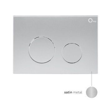 Готове рішення Qtap для ванної кімнати: підвісний унітаз Swan Rimless 520х360х320 + комплект інсталяції Nest 4 в 1 (кругла клавіша Satin) SD00042995 фото