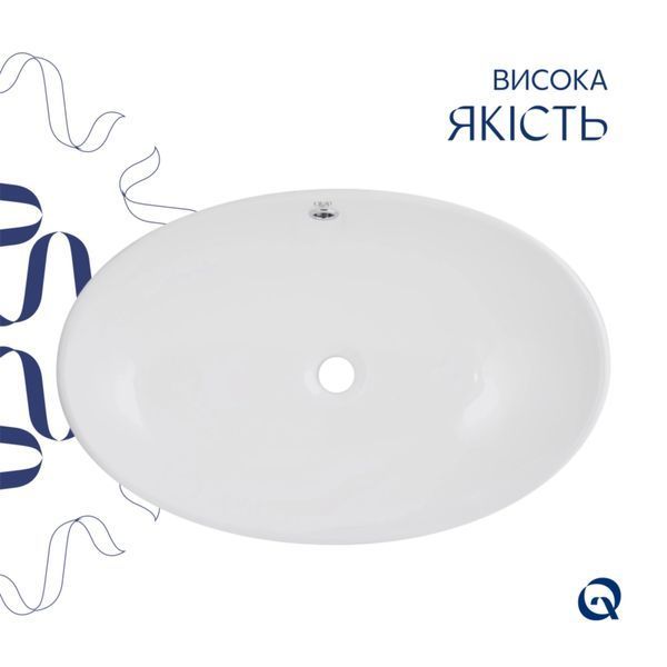 Раковина-чаша Qtap Dove 635x420x150 White QT06118168W SD00052906 фото