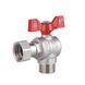 Кран кульовий з накидною гайкою Thermo Alliance Forte 3/4" ВЗ для води кутовий SF224W20 SD00017978 фото 3