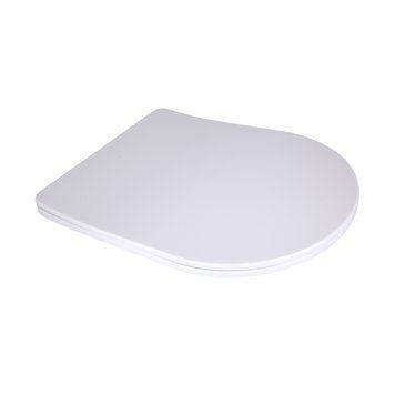 Сидіння для унітаза підлогового (Vlasta) 560&times;363&times;30 мм, White, з мікроліфтом, Slim Duroplast, Quick Release QT28228300W3 Qtap SD00053688 фото