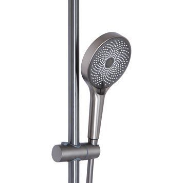Душова система для душу Qtap Slavonice на два споживача QTSLA110GMB45913 Gunmetal Black PVD SD00052037 фото