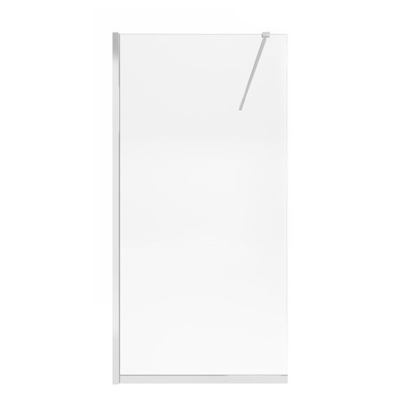 Душевая перегородка Qtap Walk-In Standard CRM201.C8 100х200 см, стекло Clear 8 мм, покрытие CalcLess SD00045304 фото