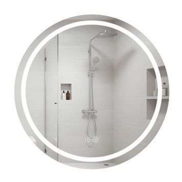 Дзеркало Qtap Mideya R800 з LED-підсвічуванням Touch, з антизапотіванням, димером QT2078NCR8080W SD00051752 фото