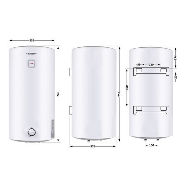 Водонагреватель электрический Thermo Alliance 50 л SLIM вертикальный, мокрый ТЭН 1,5 кВт D50V15Q1 SD00042063 фото
