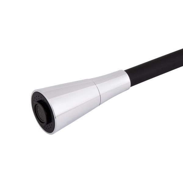 Змішувач для кухні Lidz Tani 007F3 з гнучким виливом (k40) LDTAN007F3BCR37649 Chrome/Black SD00043752 фото