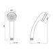 Лійка для ручного душу Лейки Lidz Niagara 02 67 мм округла LDNIA02CRM22035 Chrome SD00028132 фото 1