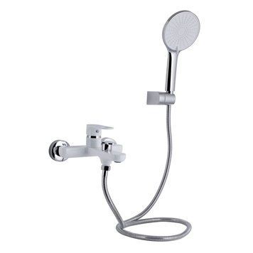 Змішувач для ванни Qtap Jay (з душовим гарнітуром) QTJAY259CRW45553 Chrome/White SD00051677 фото