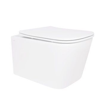 Унітаз підвісний Qtap Crow безобідковий з сідінням Soft-close QT05335170W SD00053468 фото