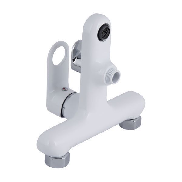Смеситель для ванны Qtap Jay (c душевым гарнитуром) QTJAY259CRW45553 Chrome/White SD00051677 фото