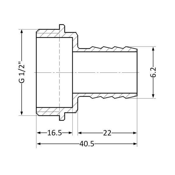 Штуцер Thermo Alliance Standart 6х1/2" ЗР SD427156 SD00047940 фото