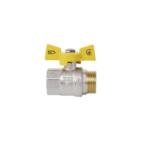 Кран шаровой Thermo Alliance Standart 1" ВН для газа (бабочка) SD607NG25PN40 SD00031225 фото
