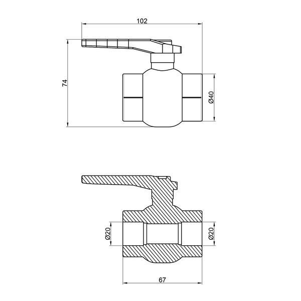 Кран шаровой PPR Thermo Alliance 20 SD00029242 фото