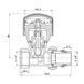 Кран радиаторный Thermo Alliance Standart Powerful 1/2" ВН с антипротечкой прямой SF230W15 SF230W15 SD00021135 фото 3