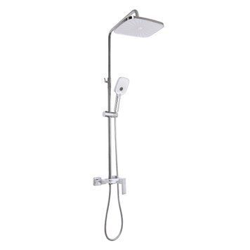 Душова система універсальна Qtap Gemini на три споживача (з виливом) QTGEM111CRW45687 Chrome/White SD00051811 фото