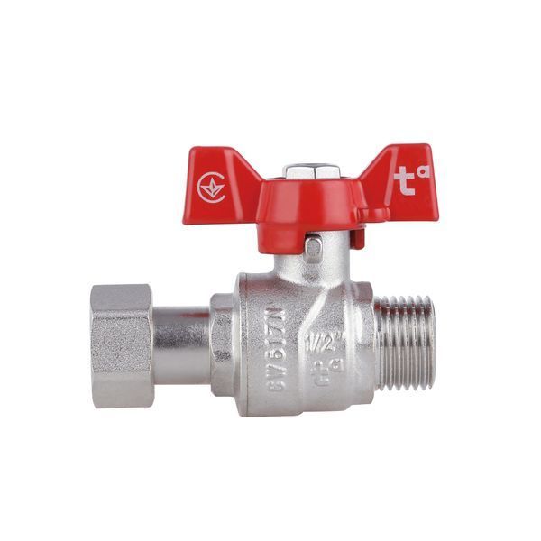 Кран кульовий з накидною гайкою Thermo Alliance Forte 1/2" ВЗ для води прямий SF261W15 SD00021094 фото