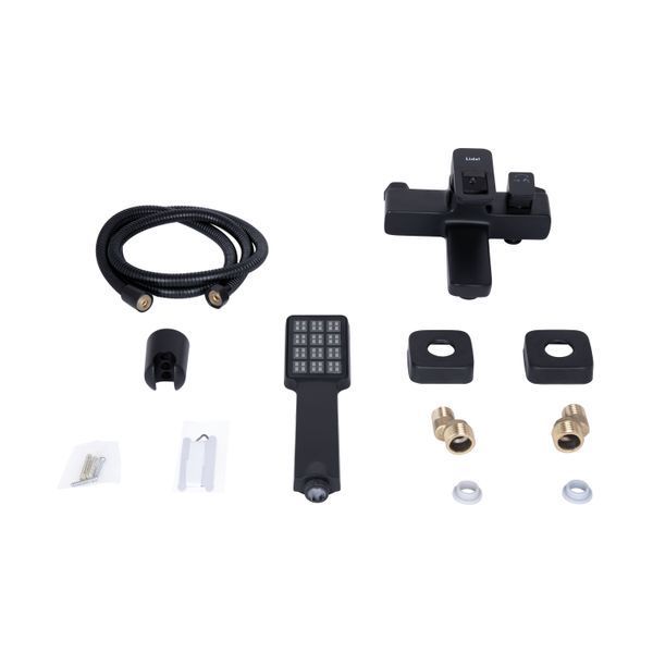 Смеситель для ванны Lidz Wawel 006 (c душевым гарнитуром) (k35) LDWAW006BLA45393 Black SD00051517 фото