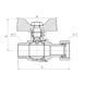 Кран кульовий з накидною гайкою Thermo Alliance Forte 1/2" ВЗ для води прямий SF261W15 SD00021094 фото 2