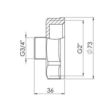 Перехід Thermo Alliance Forte 2"х3/4" ВЗ SF3605020 SD00002604 фото