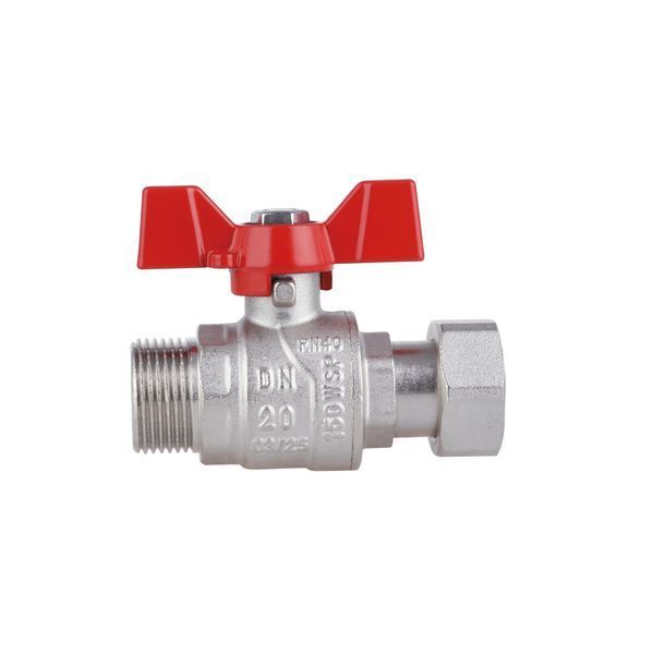 Кран кульовий з накидною гайкою Thermo Alliance Forte 3/4" ВЗ для води прямий SF261W20 SD00021095 фото