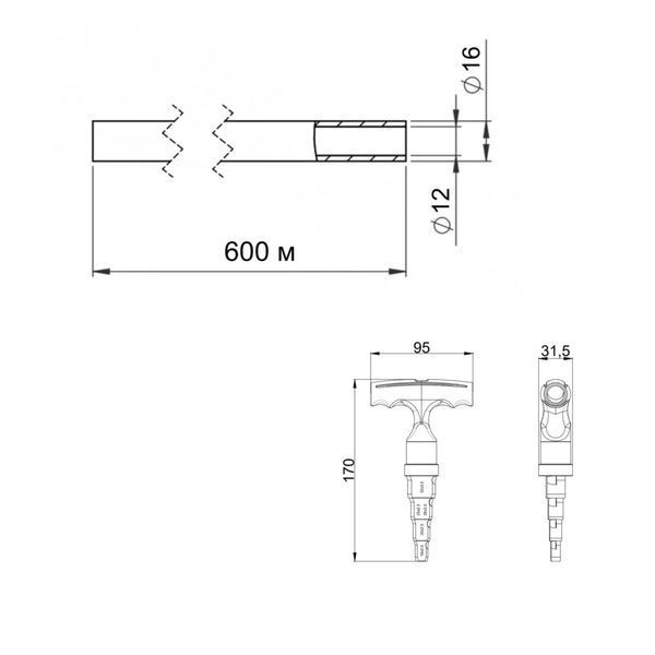 Акционный набор Thermo Alliance: Труба для тёплого пола PEX-a EVOH 16x2.0 мм (600 м) TAS00316600 + Калибратор с трещеткой для м/п труб d16-32 STD-404 SD00055144 фото