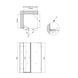 Душова кабіна Qtap CAPRICORN CRM1099SC6 90х90 см, скло Clear 6 мм, CalcLess, без піддона SD00039710 фото 1