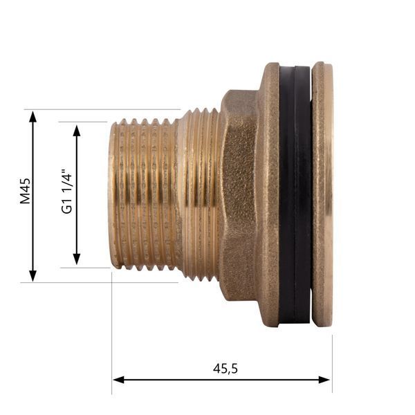 Врізка Thermo Alliance Standart 1&nbsp;1/4" в бак SD40032 SD00047790 фото
