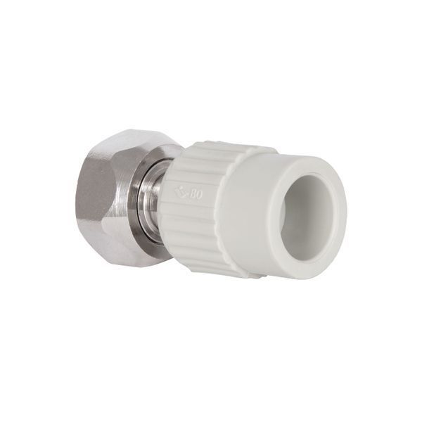 Муфта PPR с накидной гайкой Blue Ocean 20х3/4" ВР с латунным штоком SD00006460 фото