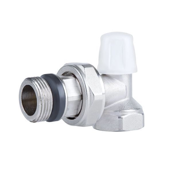 Кран радіаторний Icma 3/4" з антипротіканням кутовий без ручки №805+940 SD00023708 фото