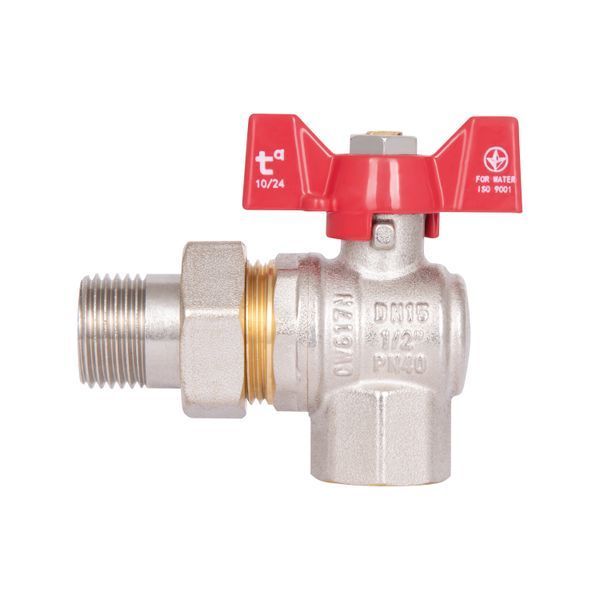 Кран кульовий "Американка" Thermo Alliance Standart кутовий 1/2" ВЗ SD222W15 SD00005696 фото