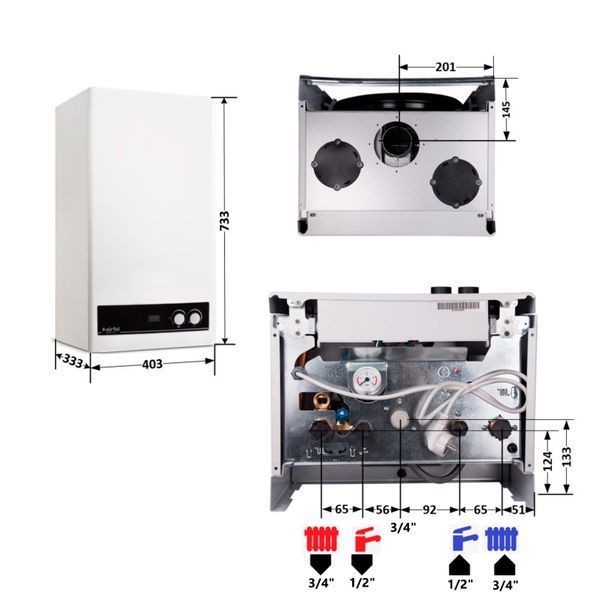 Котел газовый Airfel DigiFEL DUO 24 кВт двухконтурный SD00031614 фото