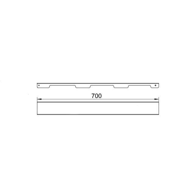 Решетка для линейного трапа SUS304 Grate FA700 (NKS) Qtap SD00053575 фото