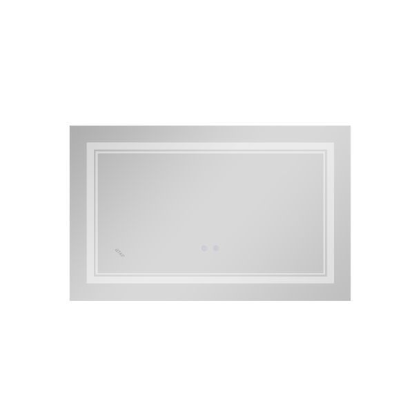 Дзеркало Qtap Cardinal (CA1) 800х500 з LED-підсвічуванням Touch, з антизапотіванням, з димером, рег. темп. кольору (3000-6500K) Reverse QT0478C5080 SD00052322 фото