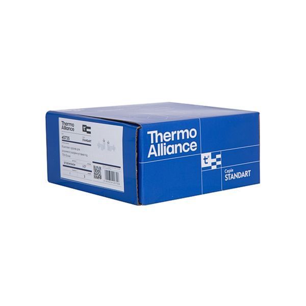 Комплект кранов Thermo Alliance Standart 1/2" белый, для полотенцесушителя угловой SF395W15HEW SD00051859 фото