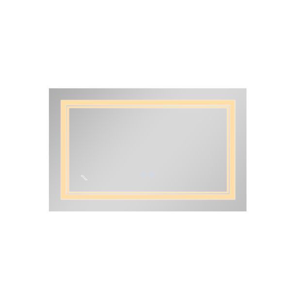 Дзеркало Qtap Cardinal (CA1) 800х500 з LED-підсвічуванням Touch, з антизапотіванням, з димером, рег. темп. кольору (3000-6500K) Reverse QT0478C5080 SD00052322 фото