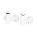 Комплект кранов Thermo Alliance Standart 1/2" белый, для полотенцесушителя угловой SF395W15HEW SD00051859 фото 2