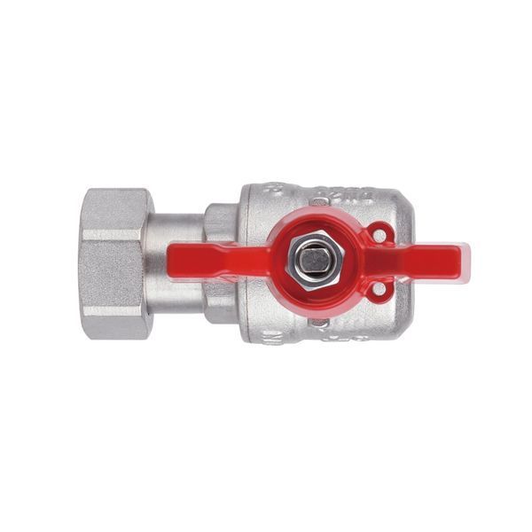 Кран кульовий з накидною гайкою SD Forte1/2" ВЗ для води кутовий SF224W15 SD00017977 фото