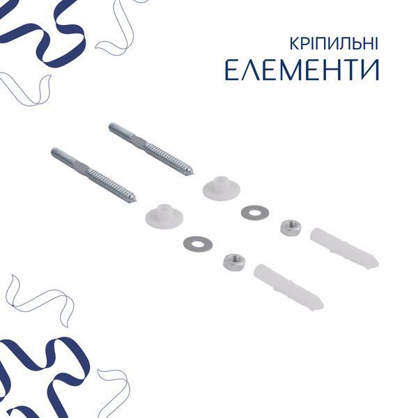 Комплект Qtap Leo N: Раковина підвісна угловая овальна 380x360x130 мм WHITE + Донний клапан PU02O SD00053455 фото