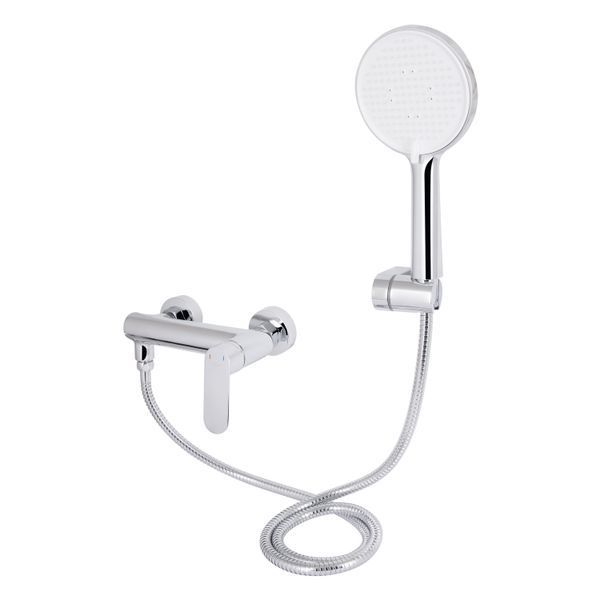Смеситель для ванны Qtap Evia с поворотным изливом (c душевым гарнитуром) QTEVI260CRM47578 Chrome SD00053702 фото
