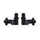 Комплект кранов Thermo Alliance Standart 1/2" черный, для полотенцесушителя угловой SF395W15HEB SD00051862 фото 1