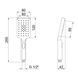 Лейка для ручного душа Qtap Rucni 120х80 мм прямоугольная QTRUCA121N3KBB Black Matt SD00041919 фото 2