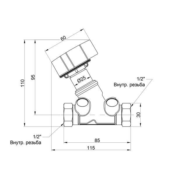 Балансувальний вентиль Icma 1/2" №C299 SD00003538 фото
