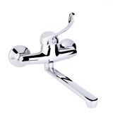 Змішувач для кухні локтьовий Lidz Watt 009 настінний (k35) LDWAT009CRM34862 Chrome SD00040966 фото
