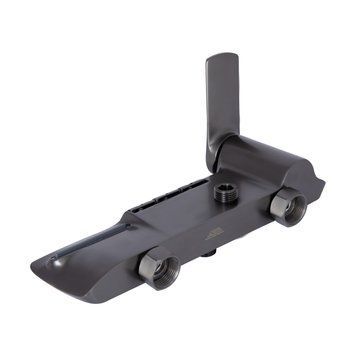 Душова система універсальна Qtap Slavonice на три споживача (з виливом) QTSLA111GMB45905 Gunmetal Black PVD SD00052029 фото