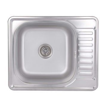 Кухонна мийка Brinex 5848 0,8 мм Satin (BRIN5848SAT08) SD00054091 фото