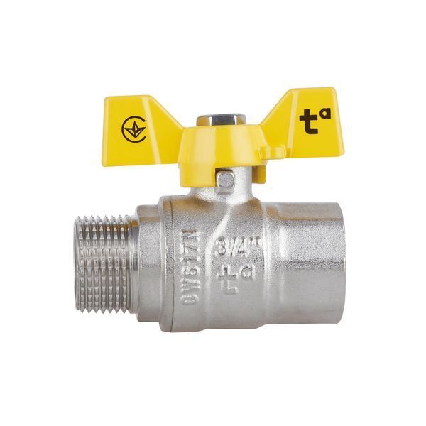 Кран кульовий Thermo Alliance Forte 3/4" ВЗ для газа (метелик) SF607G20 SD00010570 фото