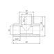 Трійник PPR Blue Ocean "Білий" 32х25х32 редукційний SD00042158 фото 2