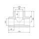 Трійник PPR Blue Ocean 110х90х110 редукційний SD00009238 фото 4