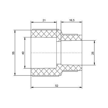 Муфта PPR Blue Ocean 40х25 редукційна SD00006351 фото